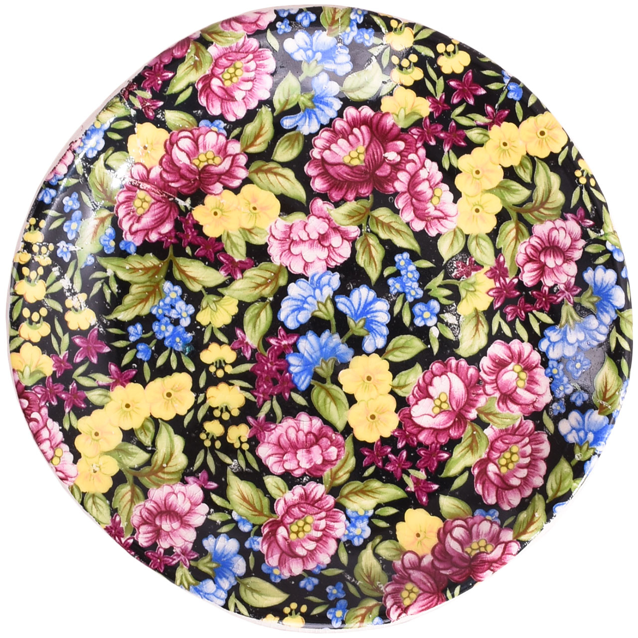 بشقاب سفالی طرح باغ شب کد 00-43