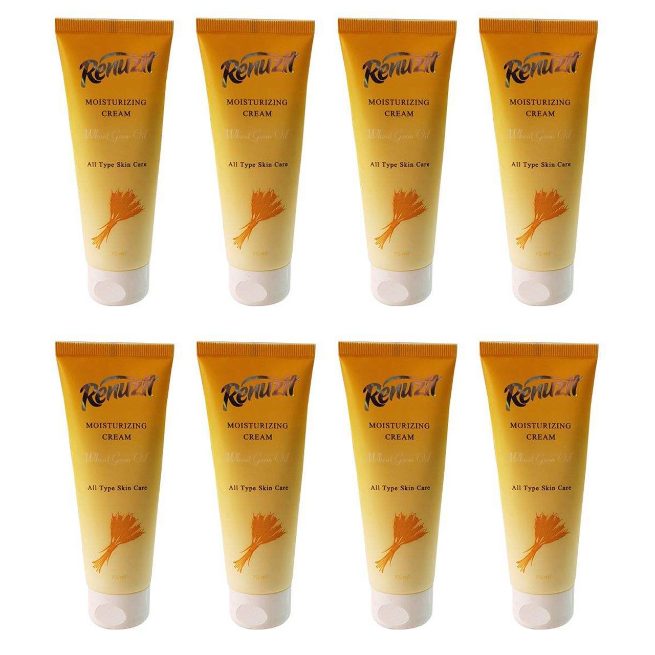 کرم مرطوب کننده رینو زیت مدل Wheat germ حجم 75 میلی لیتر مجموعه 8 عددی