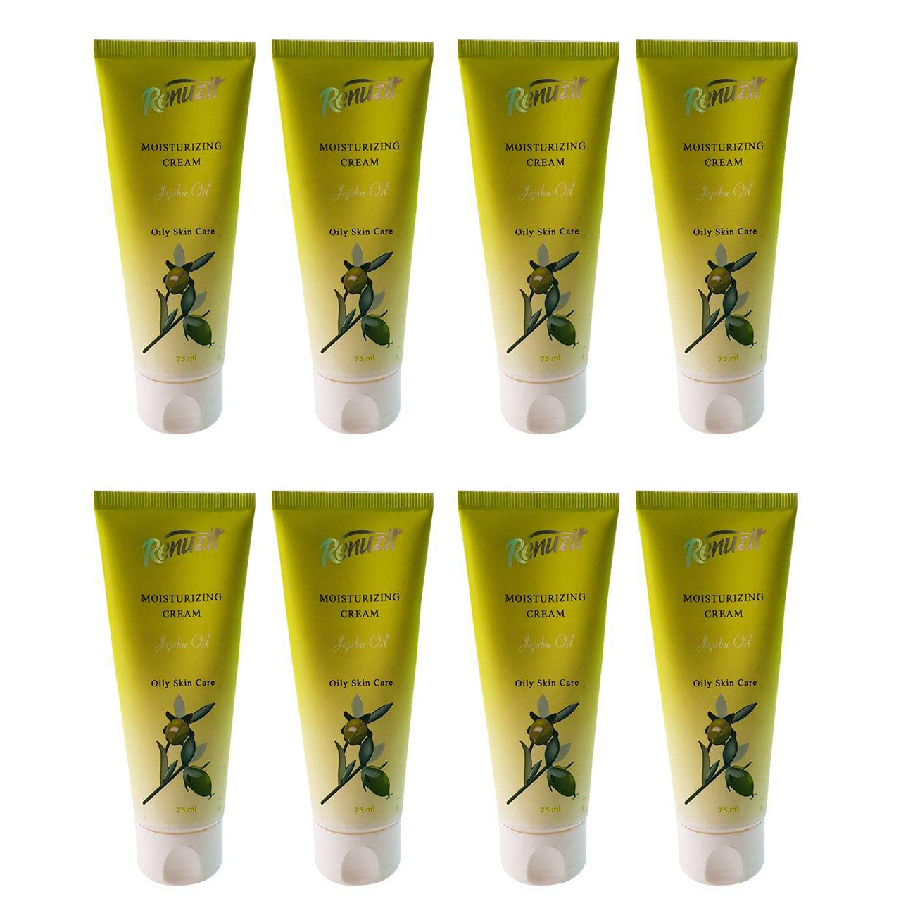 کرم مرطوب کننده رینو زیت مدل jojoba oil حجم 75 میلی لیتر مجموعه 8 عددی