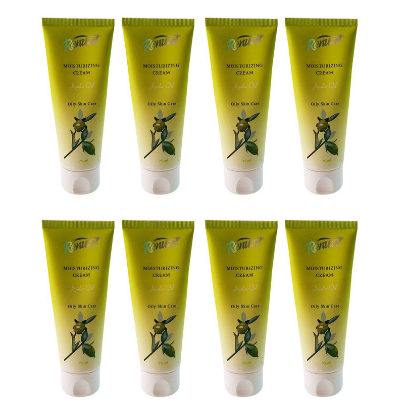 کرم مرطوب کننده رینو زیت مدل jojoba oil حجم 75 میلی لیتر مجموعه 8 عددی