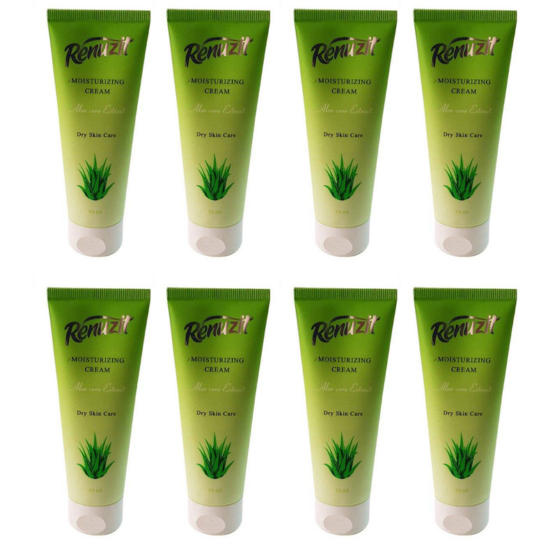 کرم مرطوب کننده رینو زیت مدل Aloe vera حجم 75 میلی لیتر مجموعه 8 عددی