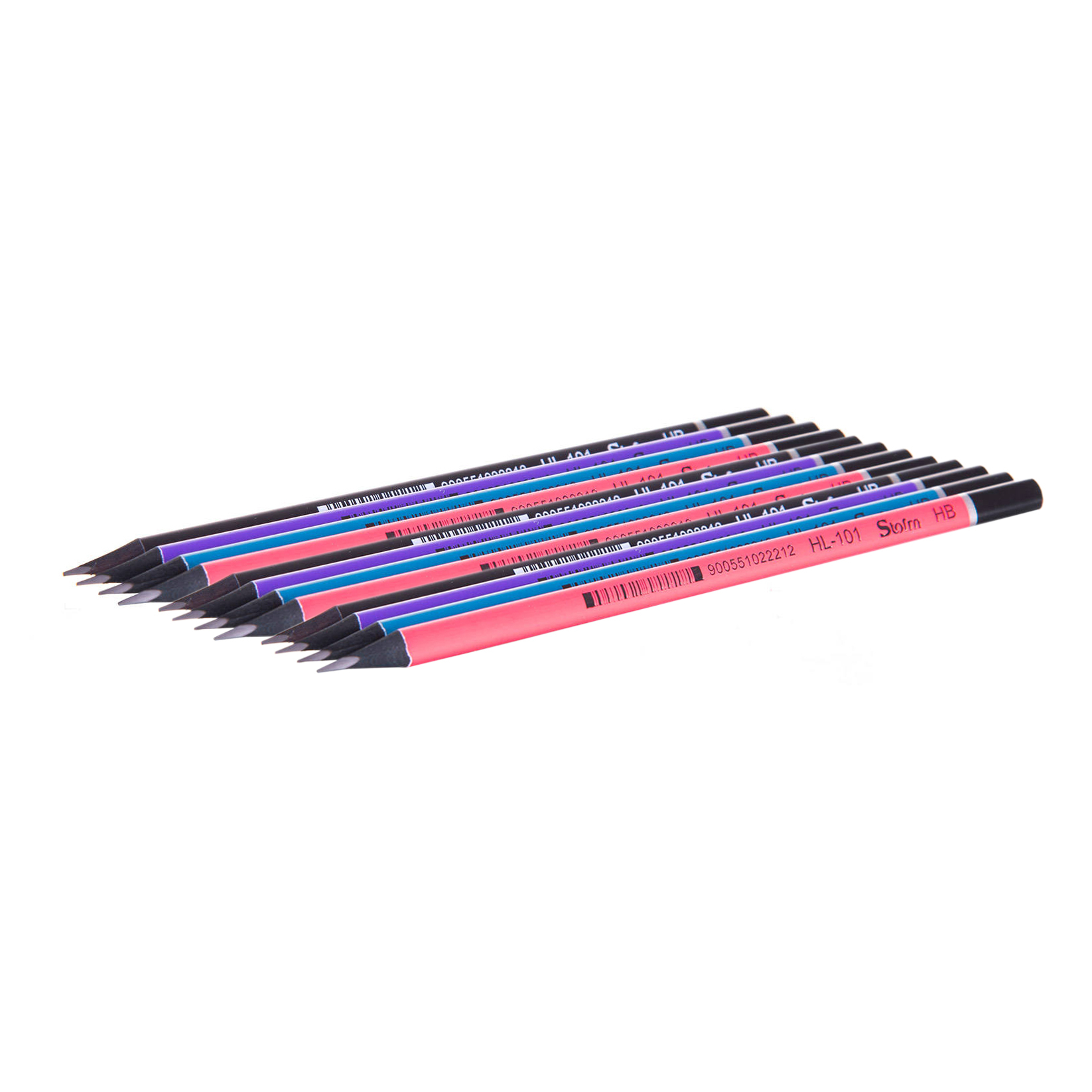 مداد مشکی استورم مدل black face کد 101 بسته 12 عددی