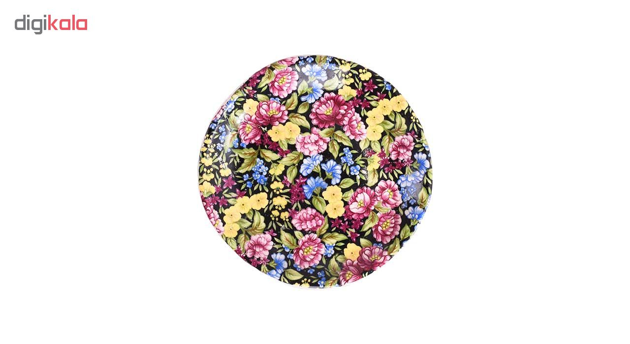 بشقاب سفالی طرح باغ شب کد 00-43