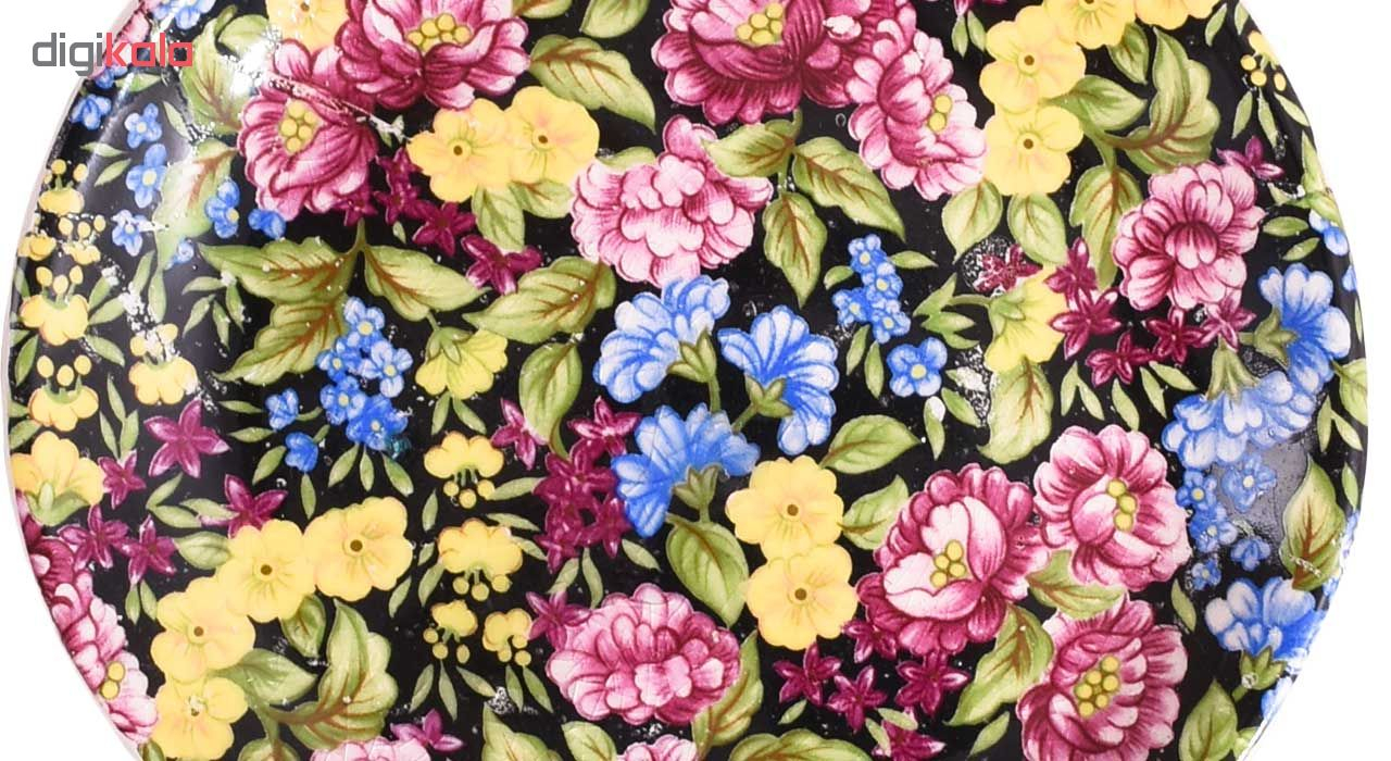 بشقاب سفالی طرح باغ شب کد 00-43