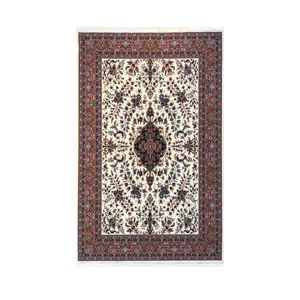 نقد و بررسی فرش ماشینی ستاره کویر یزد مدل ایساتیس کد I-026 زمینه کرم توسط خریداران