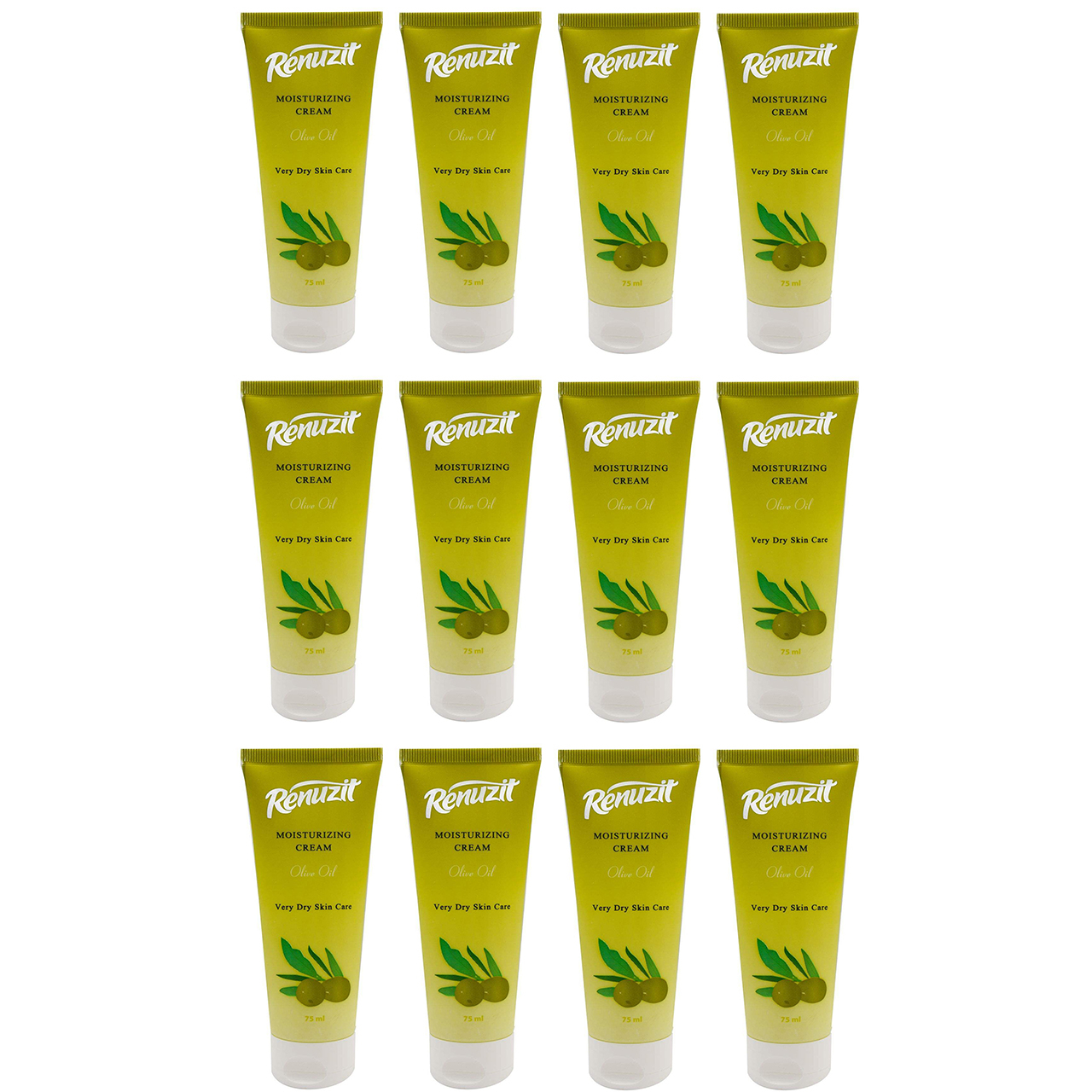 کرم مرطوب کننده رینو زیت مدل OLIVE OIL حجم 75 میلی لیتر مجموعه 12 عددی