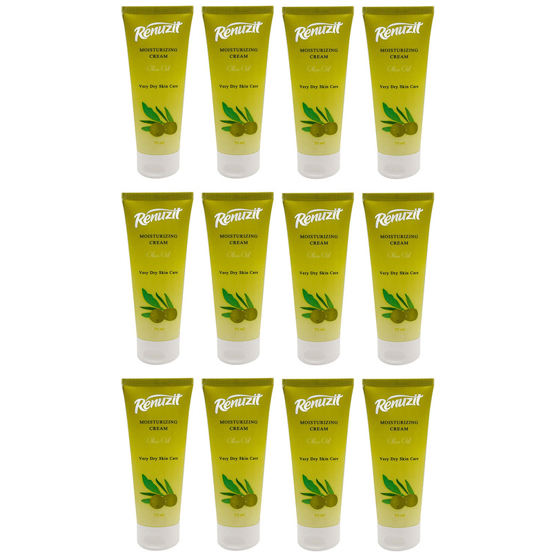 کرم مرطوب کننده رینو زیت مدل OLIVE OIL حجم 75 میلی لیتر مجموعه 12 عددی