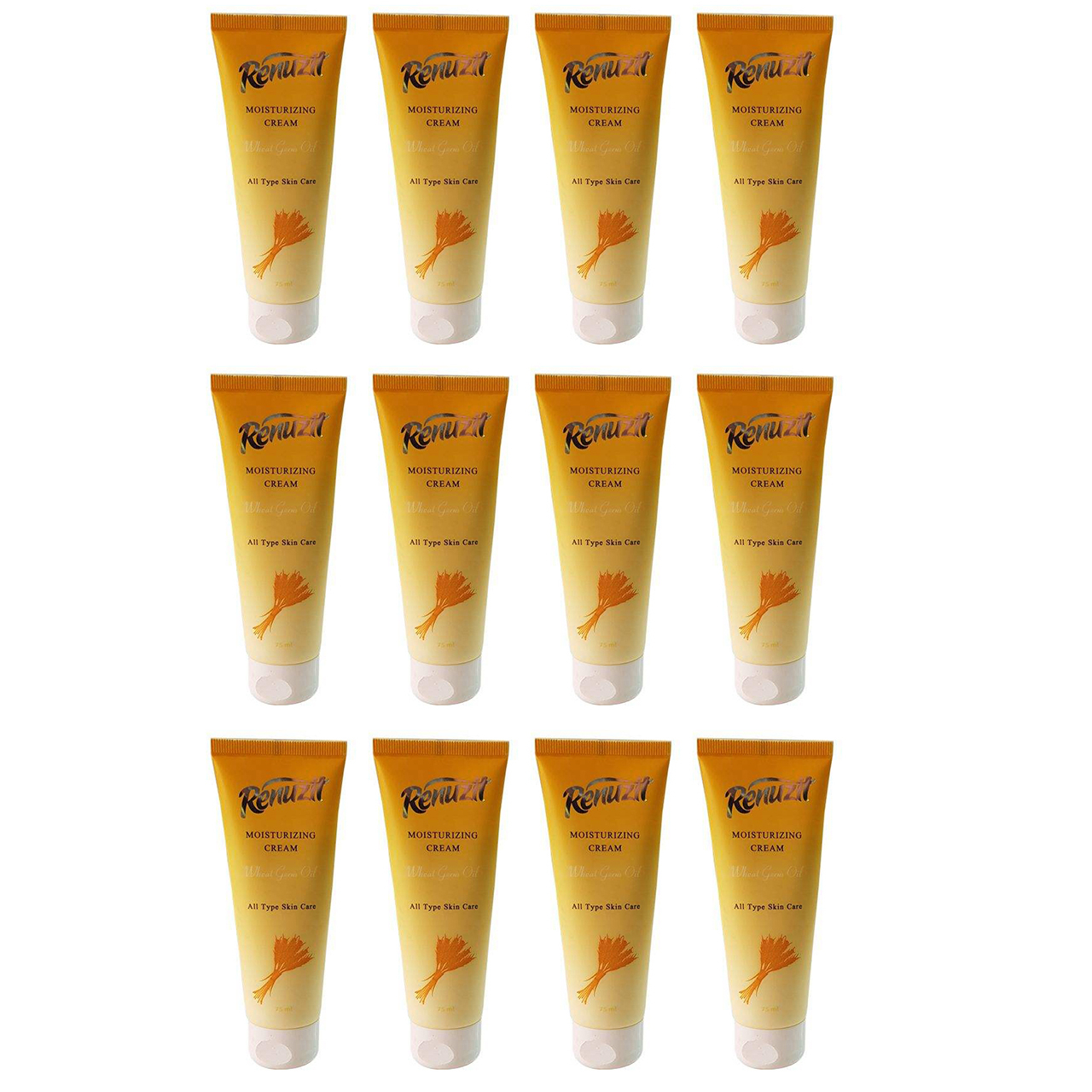 کرم مرطوب کننده رینو زیت مدل Wheat germ حجم 75 میلی لیتر مجموعه 12 عددی