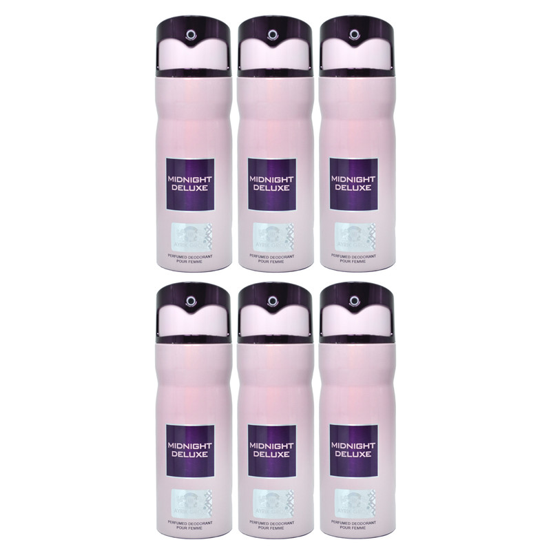 اسپری خوشبو کننده بدن زنانه مای پرفیومز مدل  Midnight Deluxe حجم 150 میلی لیتر مجموعه 6 عددی