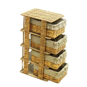 سبد سیب زمینی و پیاز حصیربافی مدل 1326