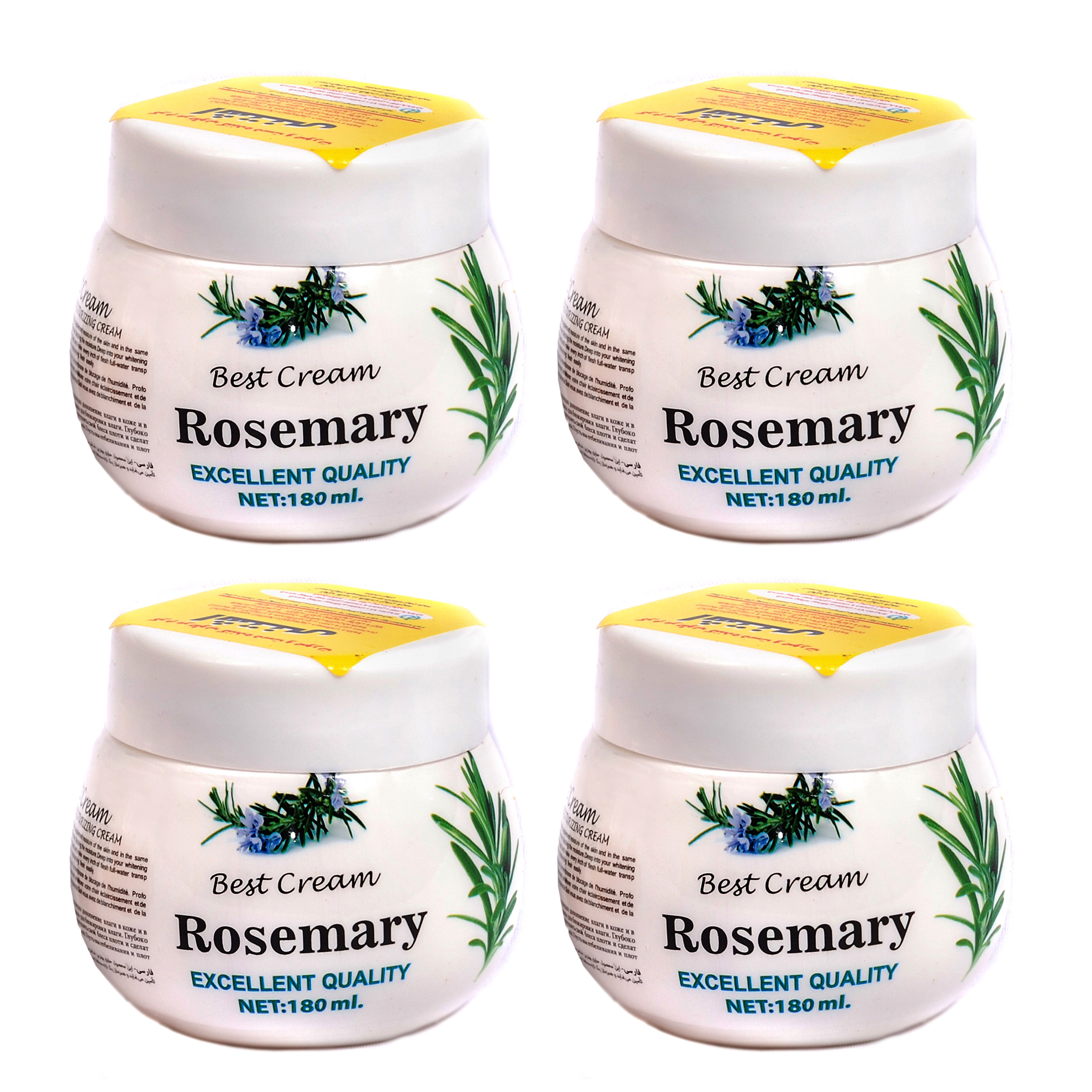 کرم مرطوب کننده اشتنی مدل Rosemary حجم 180 میلی لیتر مجموعه 4 عددی
