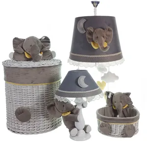 ست سیسمونی تزئیناتی اتاق کودک طرح فیل کد Y212 مجموعه 4 عددی