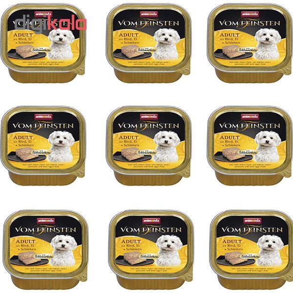 کنسرو غذای سگ آنیموندا مدل Ad-S وزن 150 گرم بسته 9 عددی