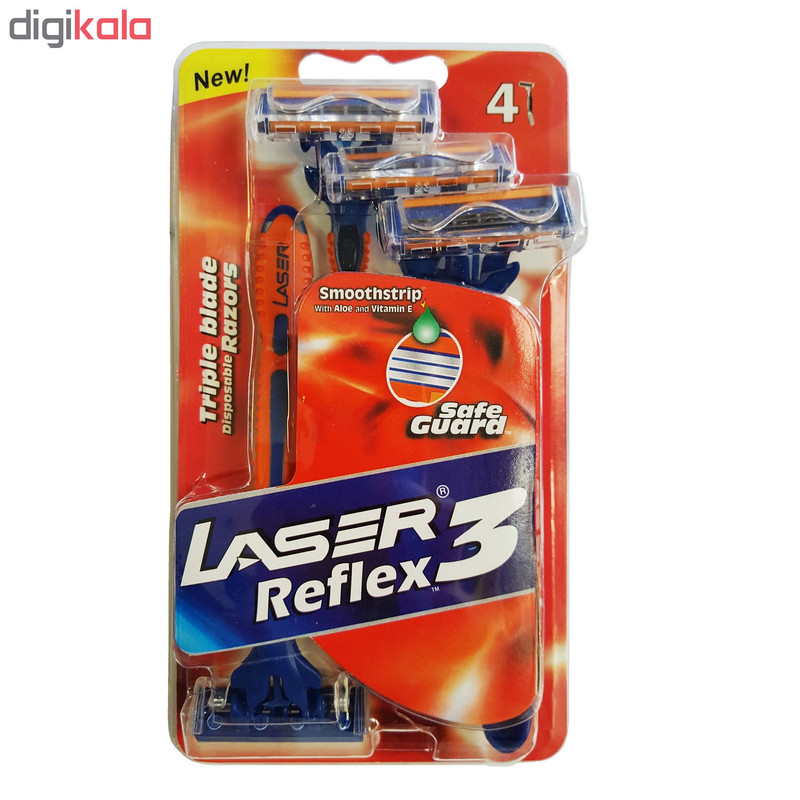 خود تراش لیزر مدل Reflex بسته 4 عددی