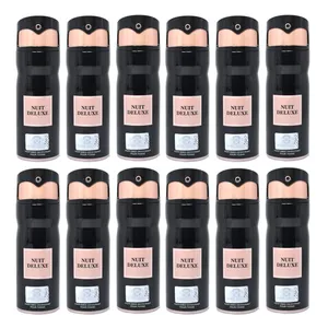 اسپری خوشبو کننده بدن زنانه مای پرفیومز مدل Nuit Deluxe حجم 150 میلی لیتر مجموعه 12 عددی