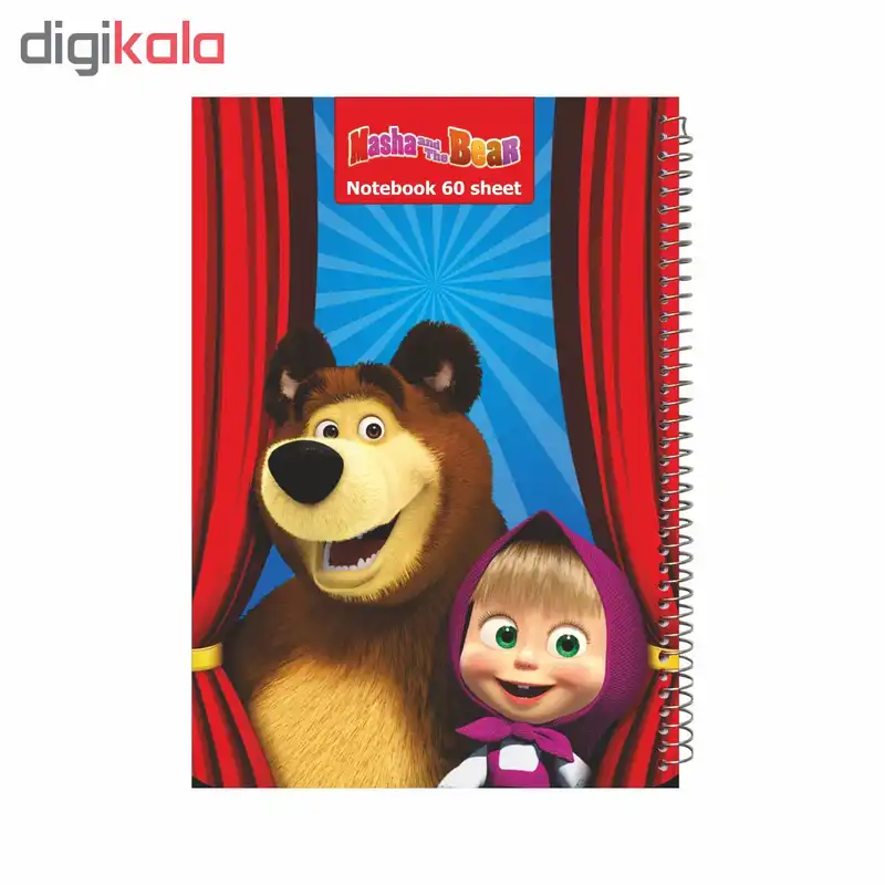 دفتر مشق 60 برگ اورین طرح Masha مدل 114