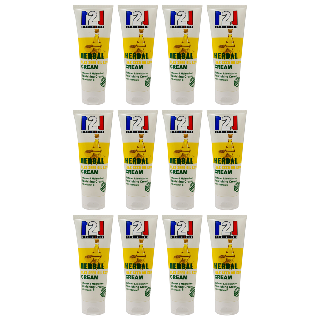 کرم مرطوب کننده 121 مدل Flax Seed oil حجم 75 میلی لیتر مجموعه 12 عددی