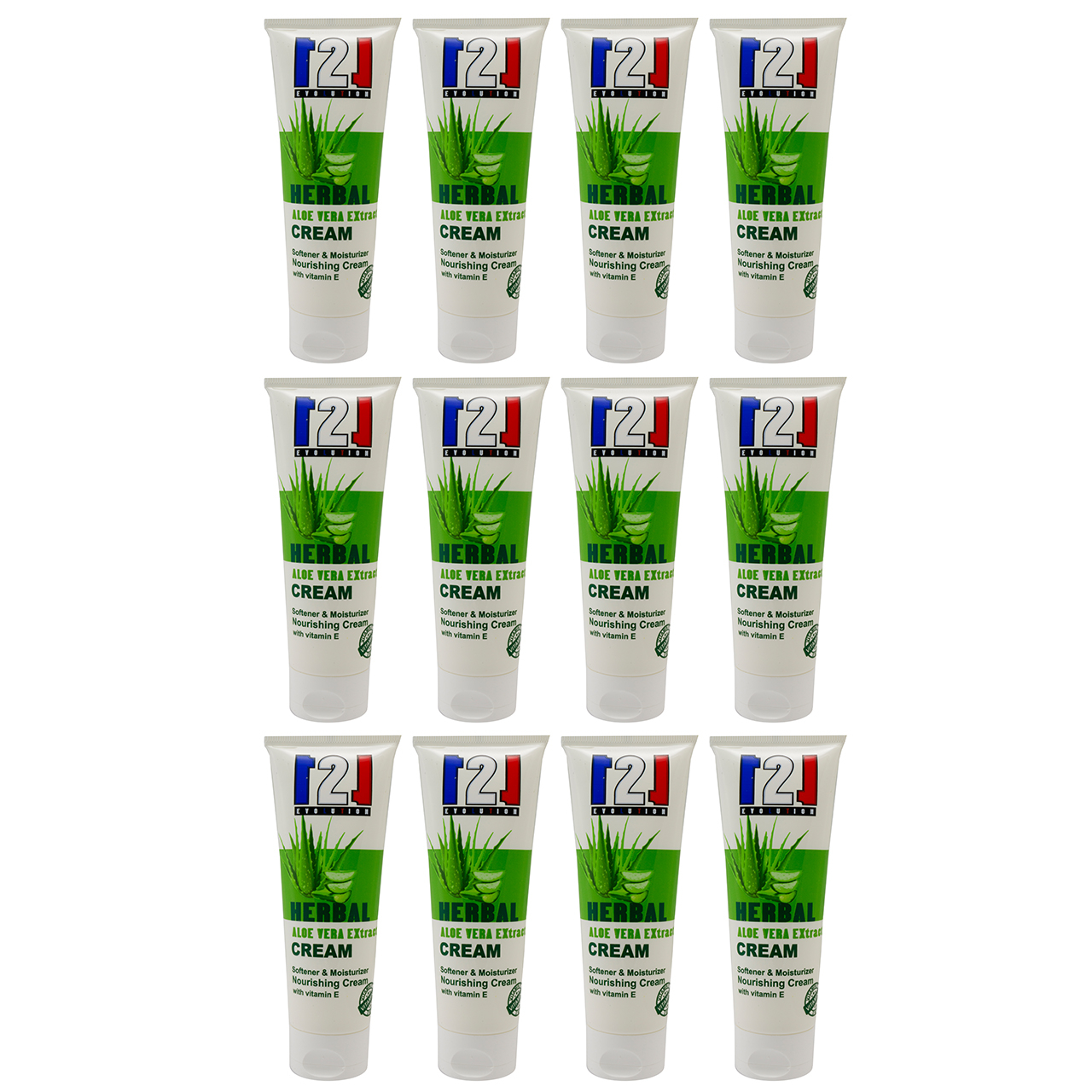 کرم مرطوب کننده 121 مدل Aloe Vera حجم 75 میلی لیتر مجموعه 12 عددی