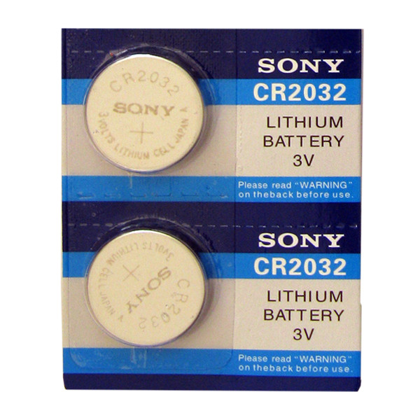 تصویر باتری سکه ای سونی مدل CR2032 بسته 2 عددی
