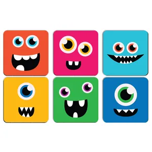 زیرلیوانی ژیوار طرح هیولاهای با مزه بسته 6 عددی