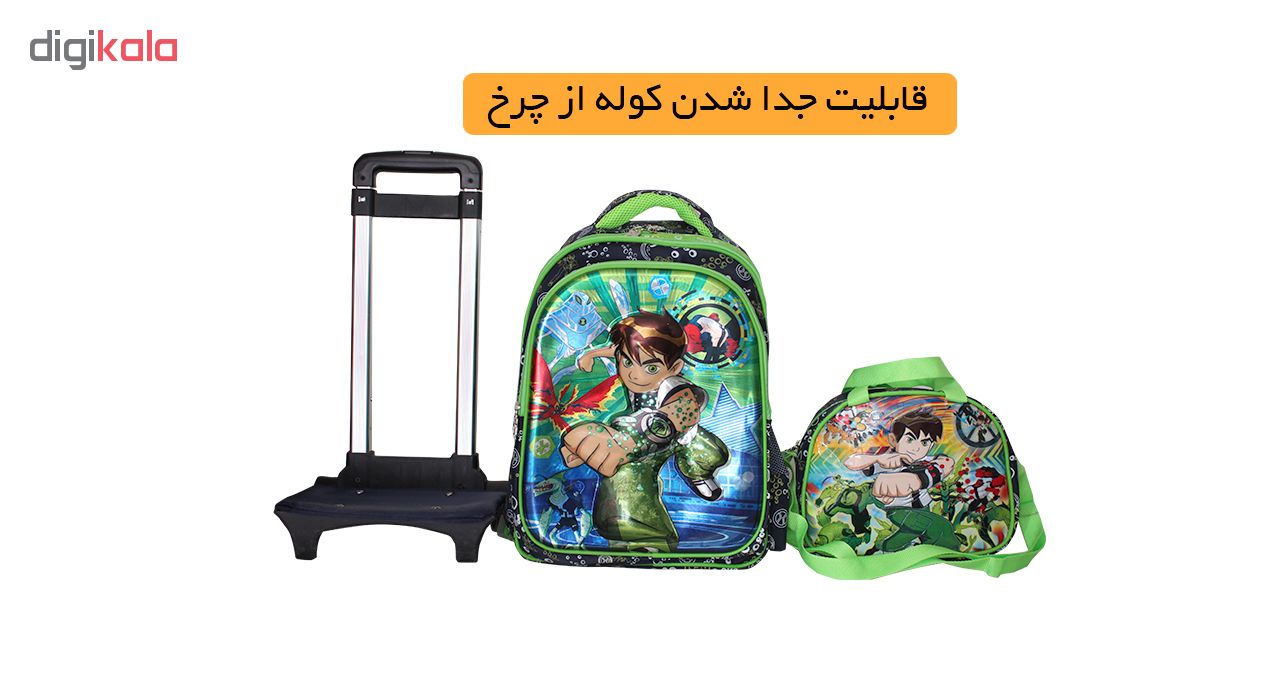 کوله پشتی کد 476-bn به همراه کیف غذا