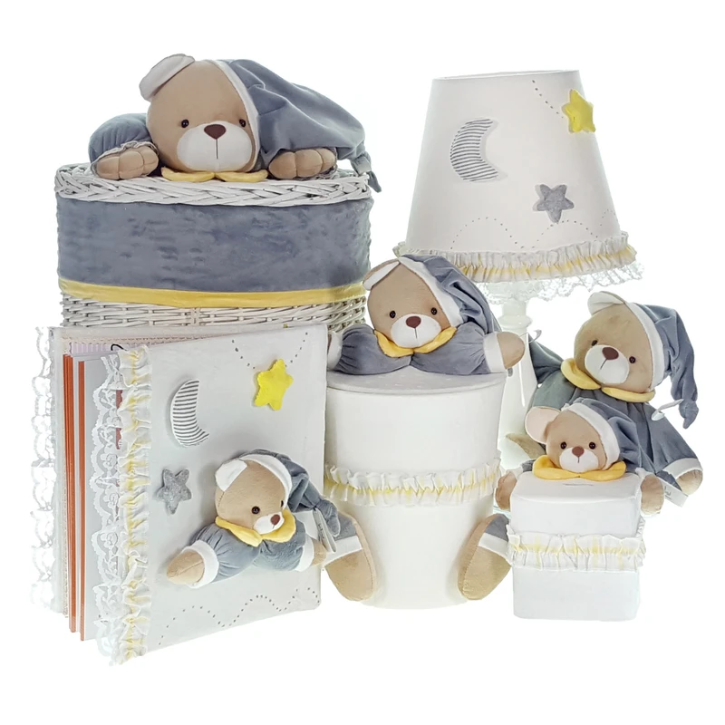 ست سیسمونی اتاق کودک طرح خرس نانان کد GY-SM مجموعه 5 عددی