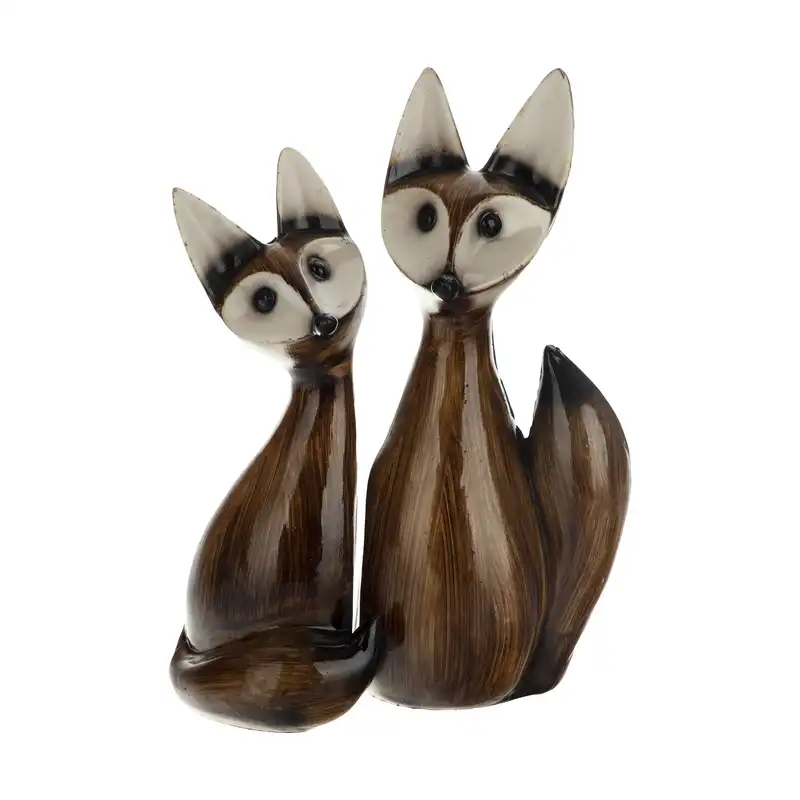 مجسمه طرح روباه کد Mo-700 مجموعه 2 عددی