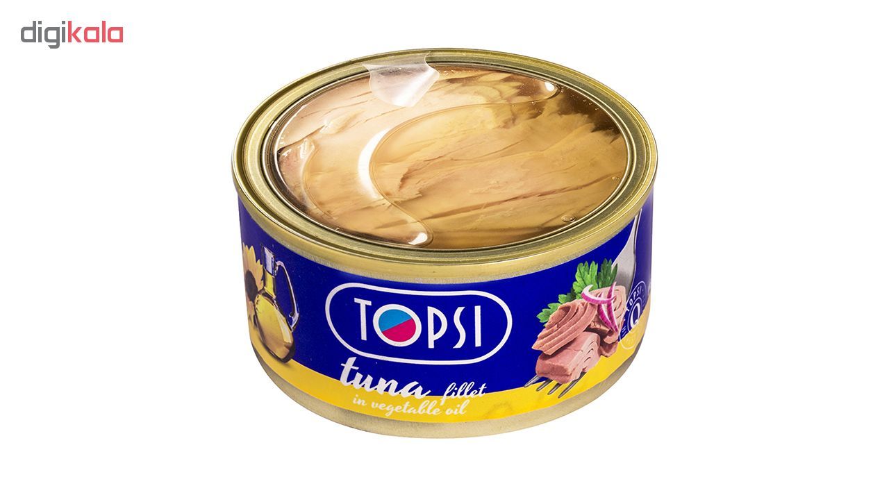کنسرو ماهی فیله تن در روغن گیاهی تاپسی مقدار 180 گرم main 1 1