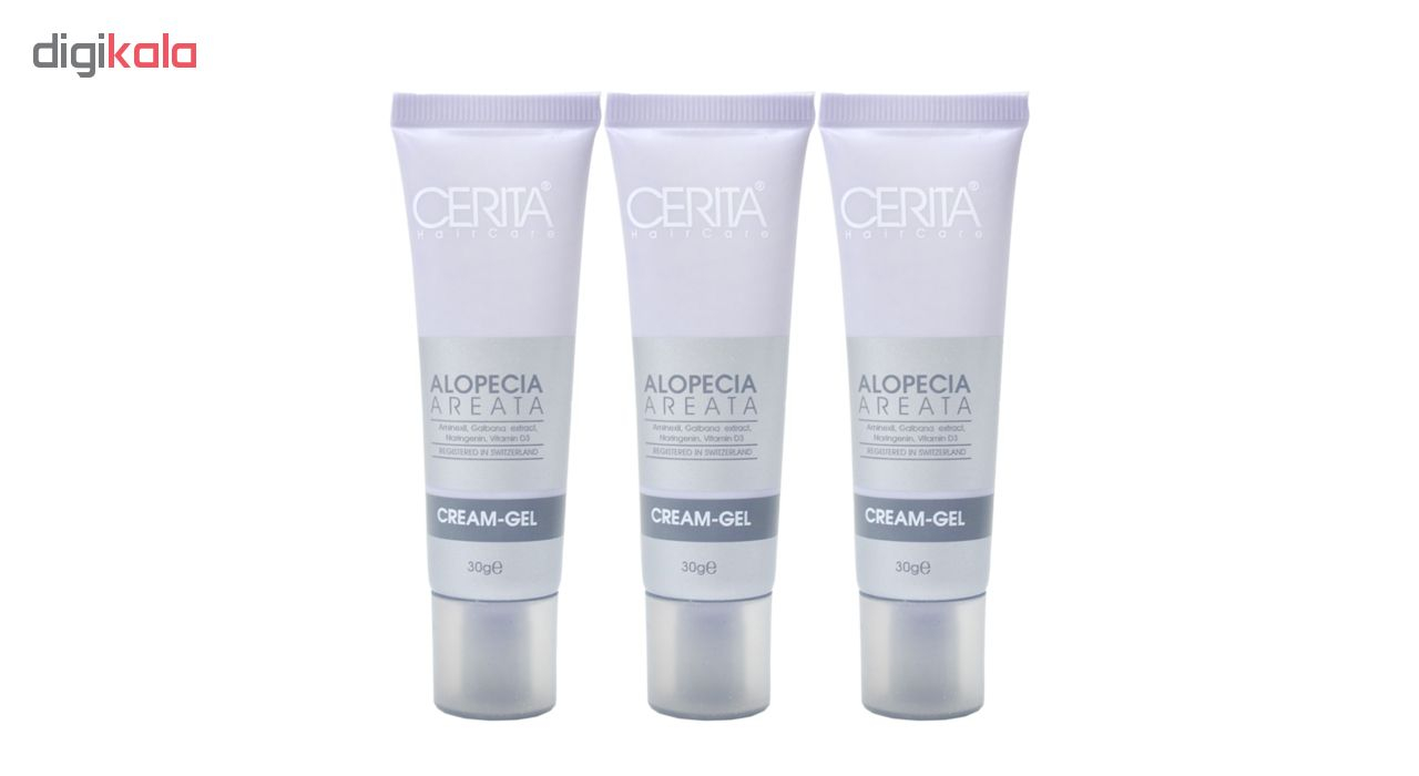 ژل ضد ریزش مو سریتا مدل Alopeca Areata وزن 30 گرم مجموعه 3 عددی