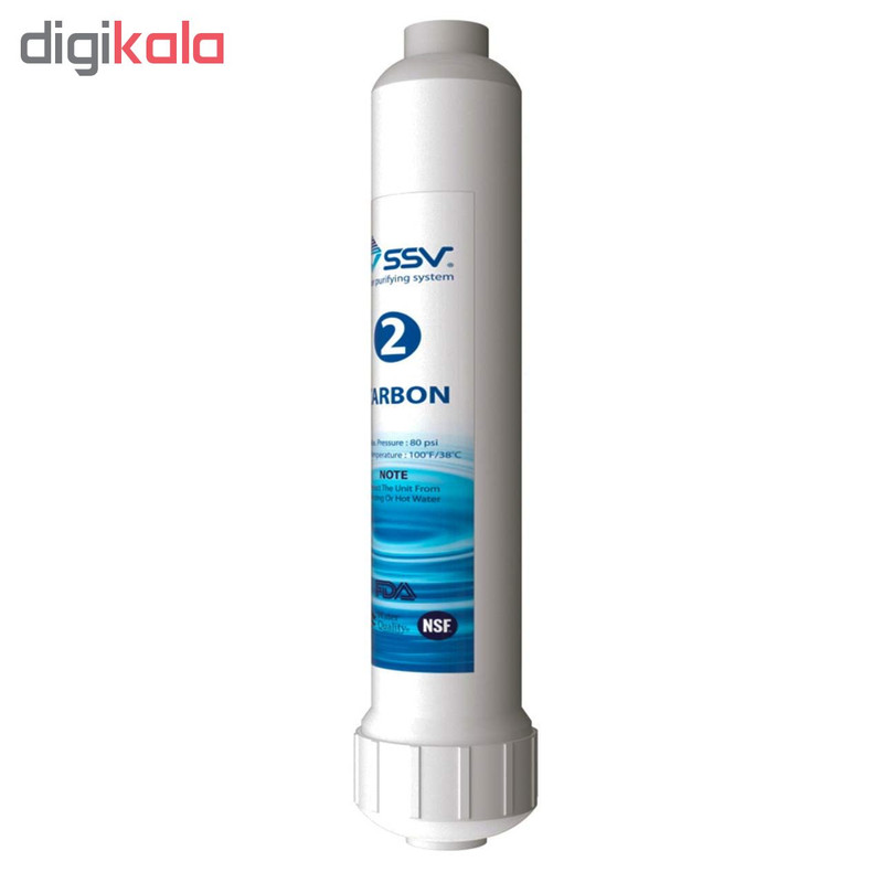 فیلتر دستگاه تصفیه کننده آب اس اس وی مدل Inline Carbon Active