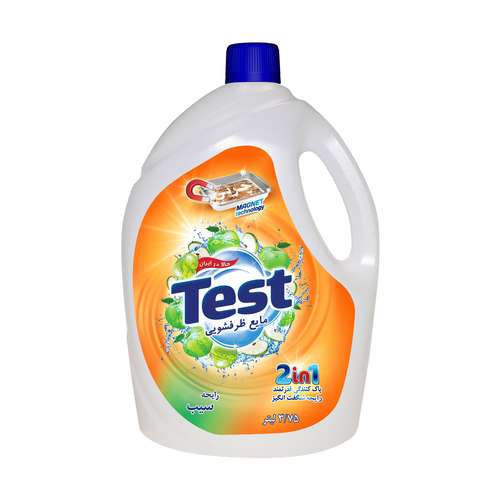 مایع ظرفشویی تست مدل Apple حجم 3750 میلی لیتر
