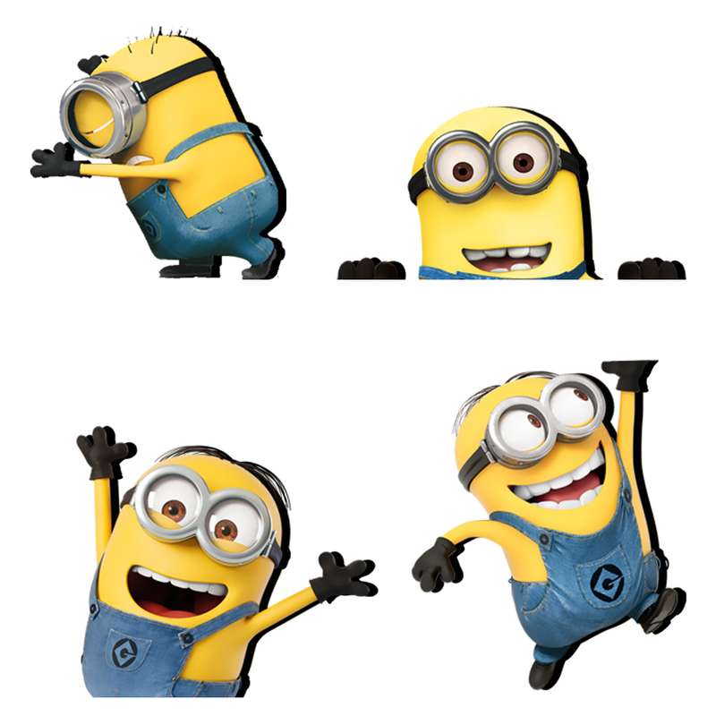 استیکر کلید و پریز ژیوار مدل مینیون ها بسته 4 عددی