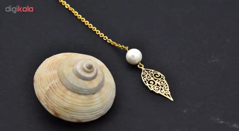 گردنبند طلا 18 عیار زنانه آرشا گالری طرح برگ کد 427A2486