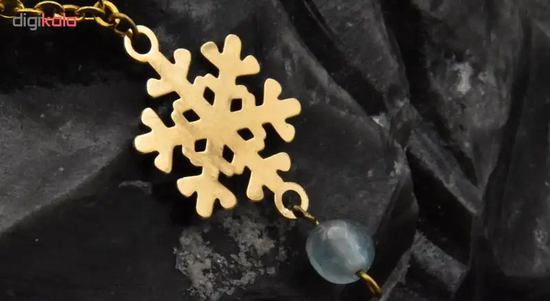 گردنبند طلا 18 عیار زنانه آرشا گالری طرح برف کد 428A2487