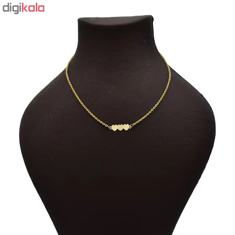 گردنبند طلا 18 عیار زنانه آرشا گالری طرح قلب کد 430A2489