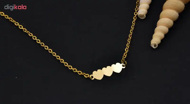 گردنبند طلا 18 عیار زنانه آرشا گالری طرح قلب کد 430A2489