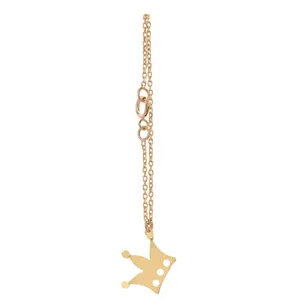 آویز ساعت طلا 18 عیار زنانه طرح تاج کد SG369