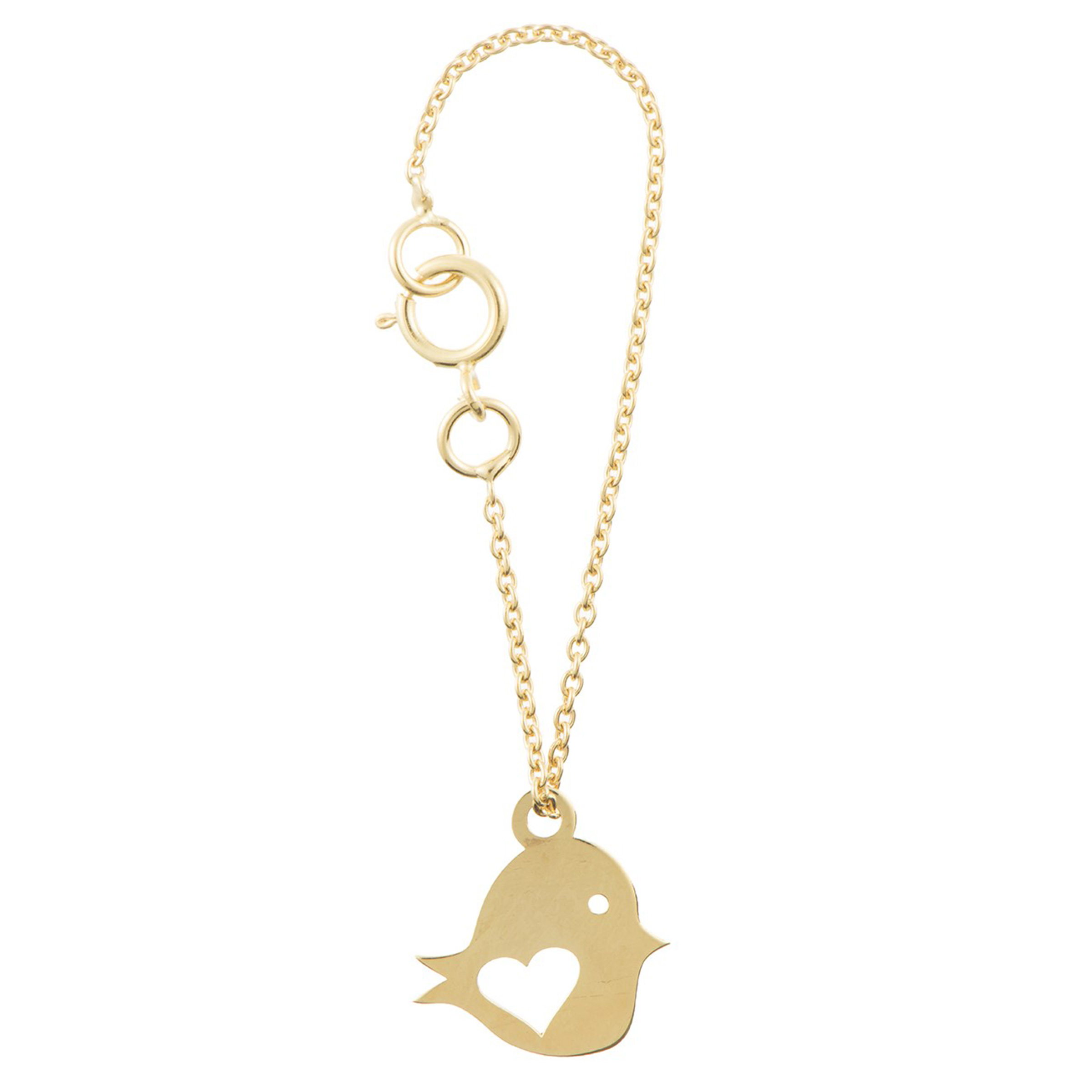 آویز ساعت طلا 18 عیار زنانه طرح پرنده کد SG370