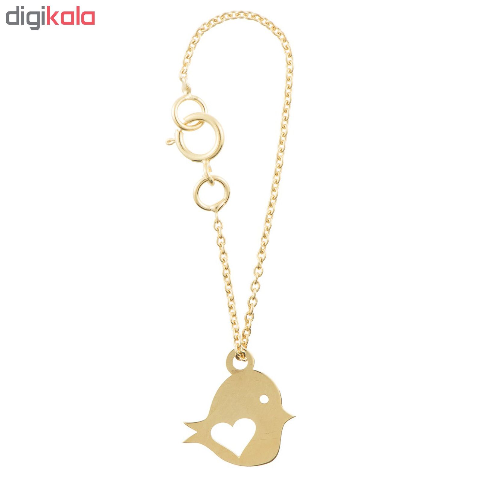 آویز ساعت طلا 18 عیار زنانه طرح پرنده کد SG370 -  - 2