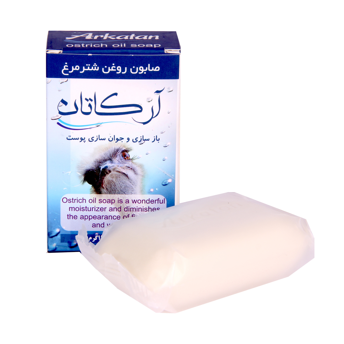 صابون روغن شتر مرغ آرکاتان کد 2556 وزن 120 گرم