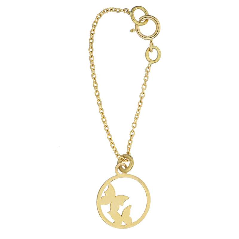 آویز ساعت طلا 18 عیار زنانه طرح پروانه کد SG375 آویز ساعت طلا 18 عیار زنانه طرح پروانه کد SG375