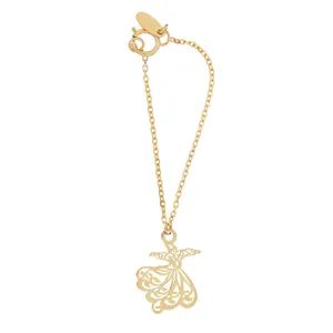 آویز ساعت طلا 18 عیار زنانه طرح سما کد SG378