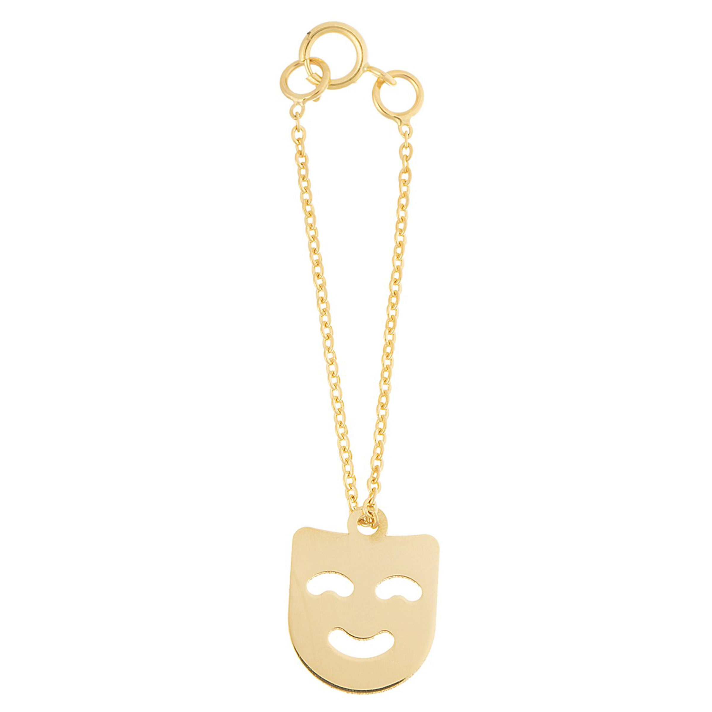 آویز ساعت طلا 18 عیار زنانه طرح لبخند کد SG380