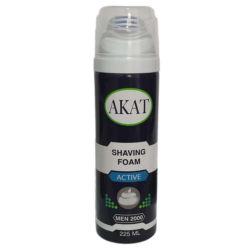 فوم اصلاح آکات مدل active حجم 225 میلی لیتر