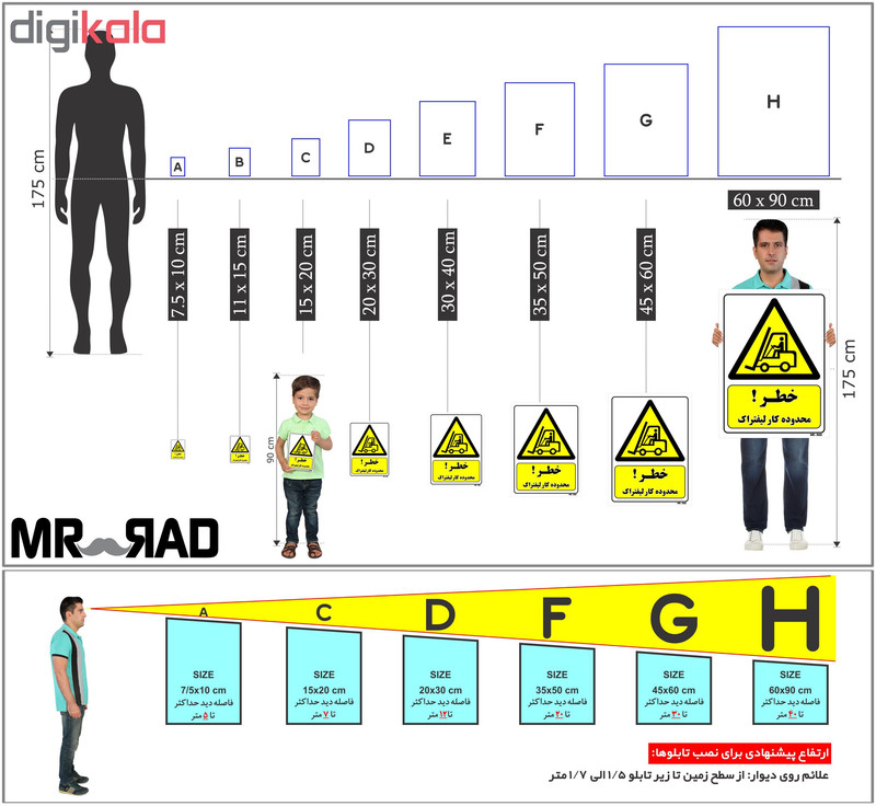 تابلو ایمنی مستر راد طرح خطر محدوده کار لیفتراک کد THY241 تابلو ایمنی مستر راد طرح خطر محدوده کار لیفتراک کد THY241
