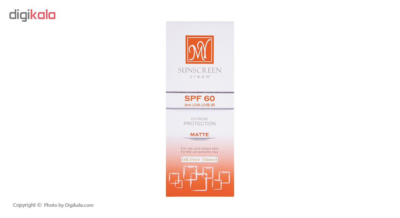 کرم ضد آفتاب فاقد چربی رنگی مای SPF60
