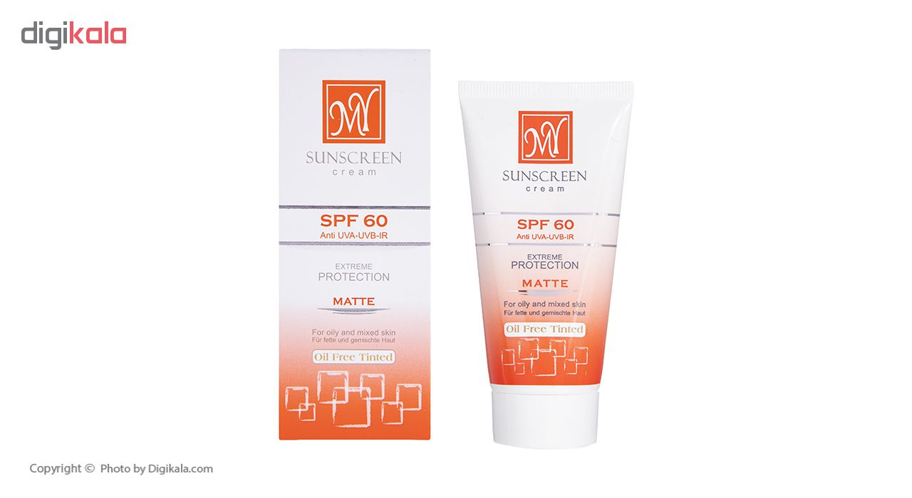 کرم ضد آفتاب فاقد چربی رنگی مای SPF60