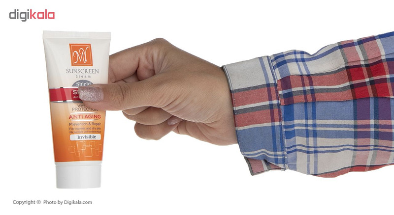 کرم ضد آفتاب رنگی و ضد چروک شیلد +مای SPF50 بژ روشن