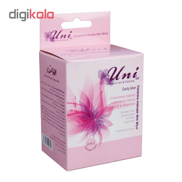 دستمال مرطوب یونی لد کد 642 بسته 10 عددی