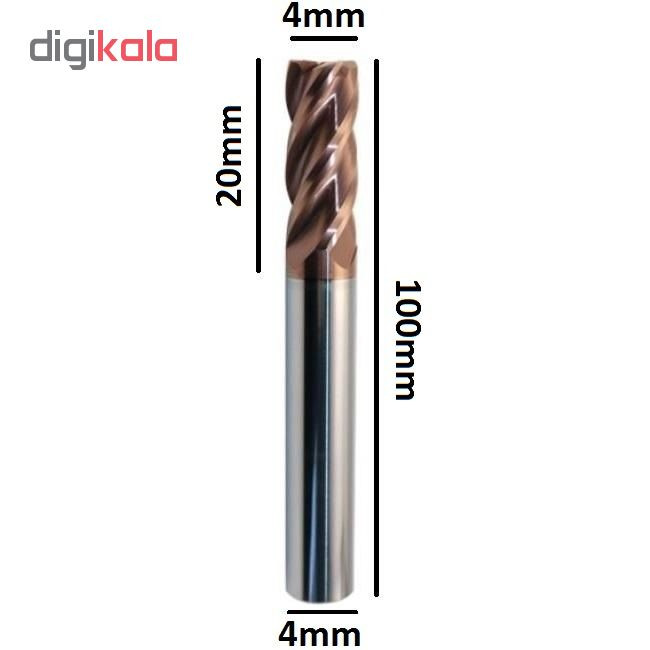 فرز اندمیل کد 04100 سایز 4 میلی متر فرز اندمیل کد 04100 سایز 4 میلی متر